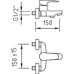Clever Смеситель для ванны Habana Xtreme – фотография-2